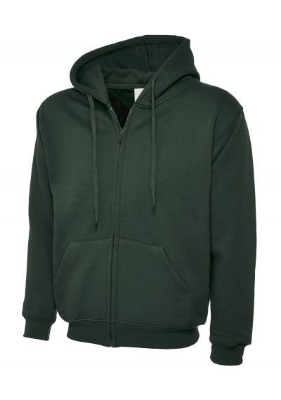 Uneek Adults Classic Full Zip Hooded Sweatshirt