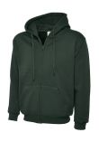 Uneek Adults Classic Full Zip Hooded Sweatshirt