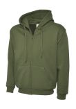 Uneek Adults Classic Full Zip Hooded Sweatshirt