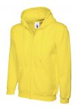 Uneek Adults Classic Full Zip Hooded Sweatshirt