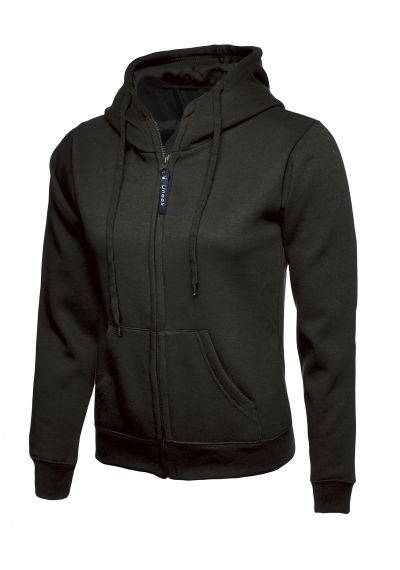 Uneek Ladies' Classic Full Zip Hooded Sweatshirt