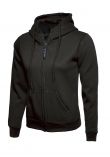 Uneek Ladies' Classic Full Zip Hooded Sweatshirt