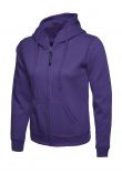 Uneek Ladies' Classic Full Zip Hooded Sweatshirt