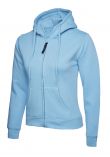 Uneek Ladies' Classic Full Zip Hooded Sweatshirt