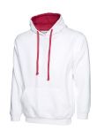 Uneek Contrast Hooded Sweatshirt