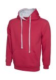 Uneek Contrast Hooded Sweatshirt