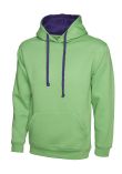 Uneek Contrast Hooded Sweatshirt