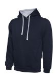 Uneek Contrast Hooded Sweatshirt