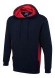 Uneek Two Tone Hooded Sweatshirt