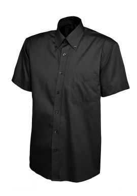 Uneek Men's Pinpoint Oxford Half Sleeve Shirt