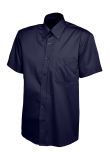 Uneek Men's Pinpoint Oxford Half Sleeve Shirt