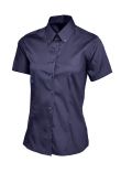 Uneek Ladies' Pinpoint Oxford Half Sleeve Shirt