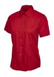 Uneek Ladies' Poplin Half Sleeve Shirt