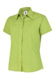 Uneek Ladies' Poplin Half Sleeve Shirt