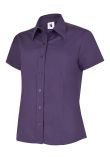 Uneek Ladies' Poplin Half Sleeve Shirt