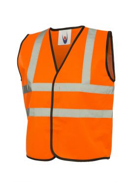 Uneek Children's Hi-Viz Waist Coat