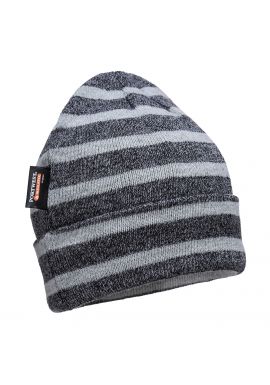Portwest Striped Insulated Knit Cap, Insulatex Lined
