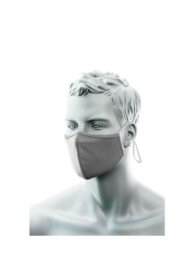 Portwest 2-Ply Anti-Microbial Fabric Face Mask with Nose Band (Pack of 25)