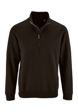 SOL'S Stan Contrast Zip Neck Sweatshirt