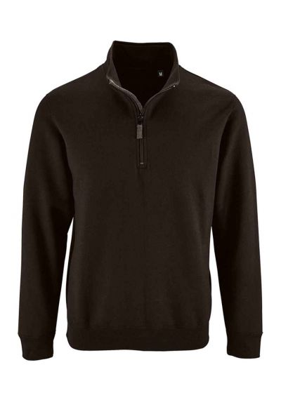 SOL'S Stan Contrast Zip Neck Sweatshirt
