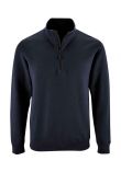 SOL'S Stan Contrast Zip Neck Sweatshirt