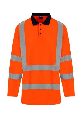 Pro RTX High Visibility Long Sleeve Polo Shirt