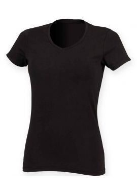 SF Ladies Feel Good Stretch V Neck T-Shirt