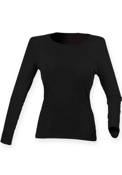 SF Ladies Feel Good Long Sleeve Stretch T-Shirt