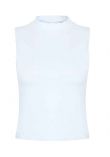 SF Ladies High Neck Crop Vest