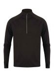 Tombo Long Sleeve Zip Neck Performance Top