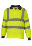 Yoko Hi-Vis Long Sleeve Polo Shirt