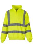 Yoko Hi-Vis Zip Neck Sweatshirt