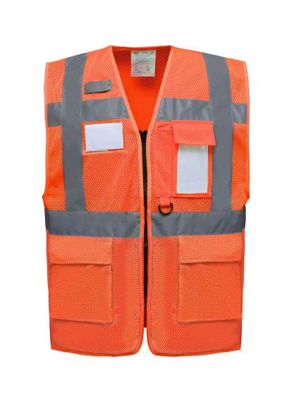 Yoko Hi-Vis Top Cool Open Mesh Executive Waistcoat