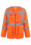 Yoko Hi-Vis Executive Long Sleeve Waistcoat