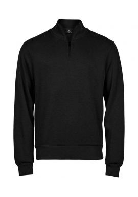 Tee Jays Ribbed Interlock Half Zip Sweatshirt