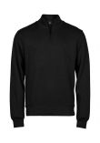 Tee Jays Ribbed Interlock Half Zip Sweatshirt
