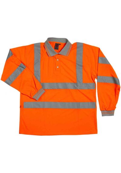 Warrior Hi-Vis Long Sleeve Polo Shirt