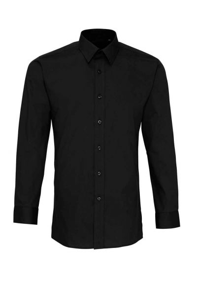 Premier Long Sleeve Fitted Poplin Shirt
