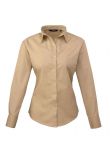Premier Ladies Long Sleeve Poplin Blouse