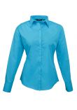 Premier Ladies Long Sleeve Poplin Blouse