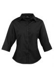 Premier Ladies 3/4 Sleeve Poplin Blouse