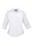 Premier Ladies 3/4 Sleeve Poplin Blouse