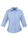 Premier Ladies 3/4 Sleeve Poplin Blouse