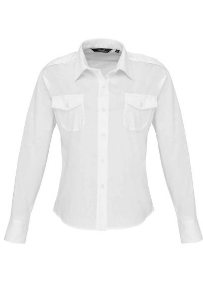 Premier Ladies Long Sleeve Pilot Shirt