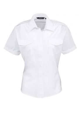 Premier Ladies Short Sleeve Pilot Shirt