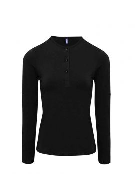 Premier Ladies Long John Roll Sleeve T-Shirt