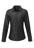 Premier Ladies Jeans Stitch Denim Shirt