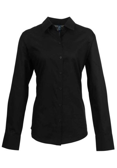 Premier Ladies Signature Long Sleeve Oxford Shirt