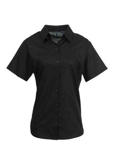 Premier Ladies Signature Short Sleeve Oxford Shirt