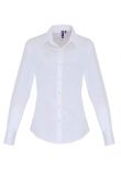Premier Ladies Long Sleeve Stretch Fit Poplin Shirt